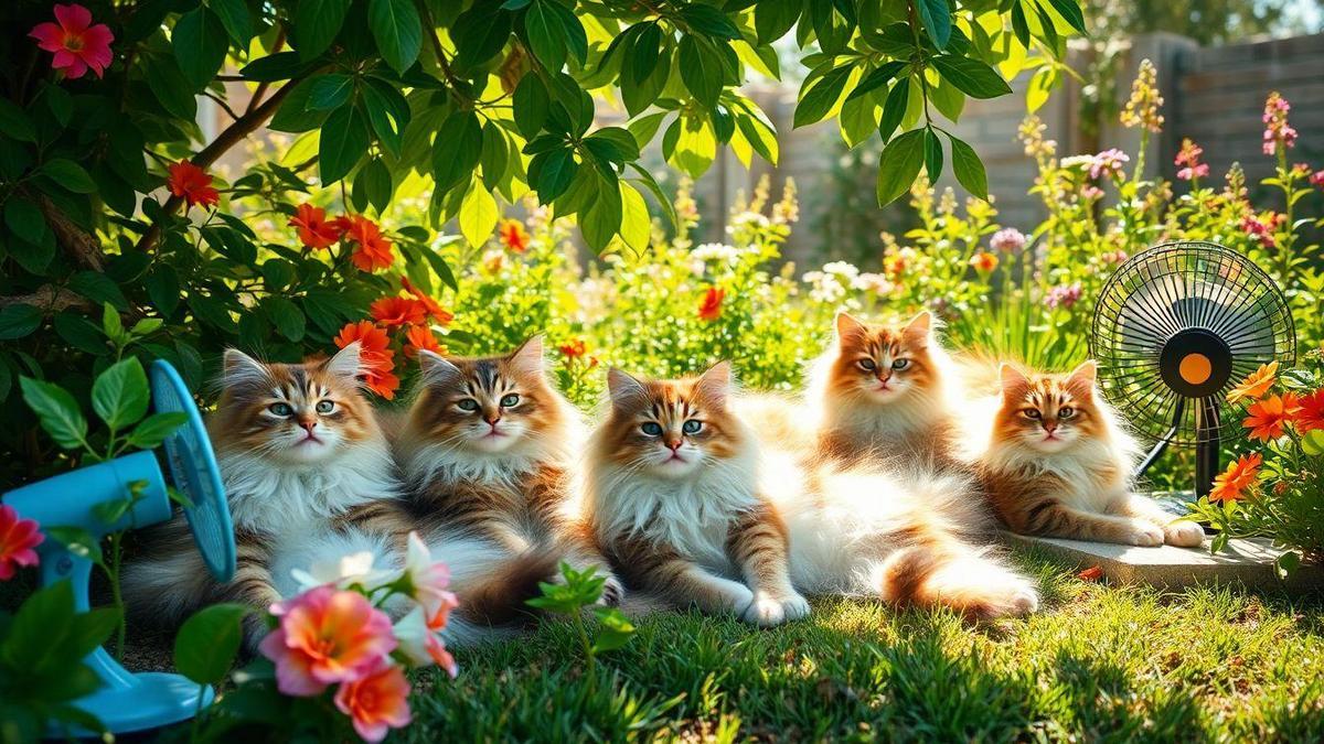 Long-Haired Cats in the Summer: How to Cool Them Down?